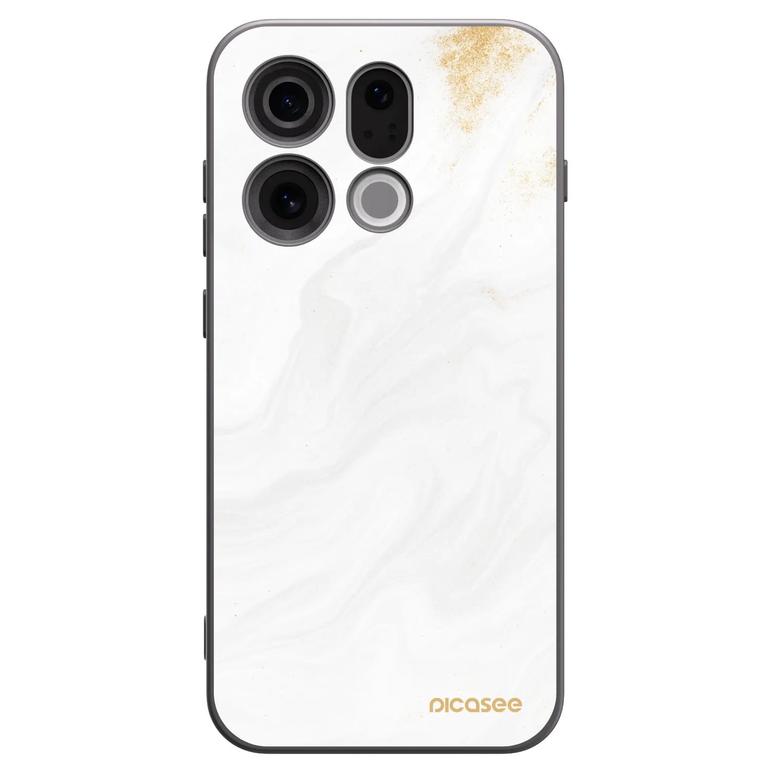 Picasee Μαύρη θήκη σιλικόνης για OPPO Find X9 - White