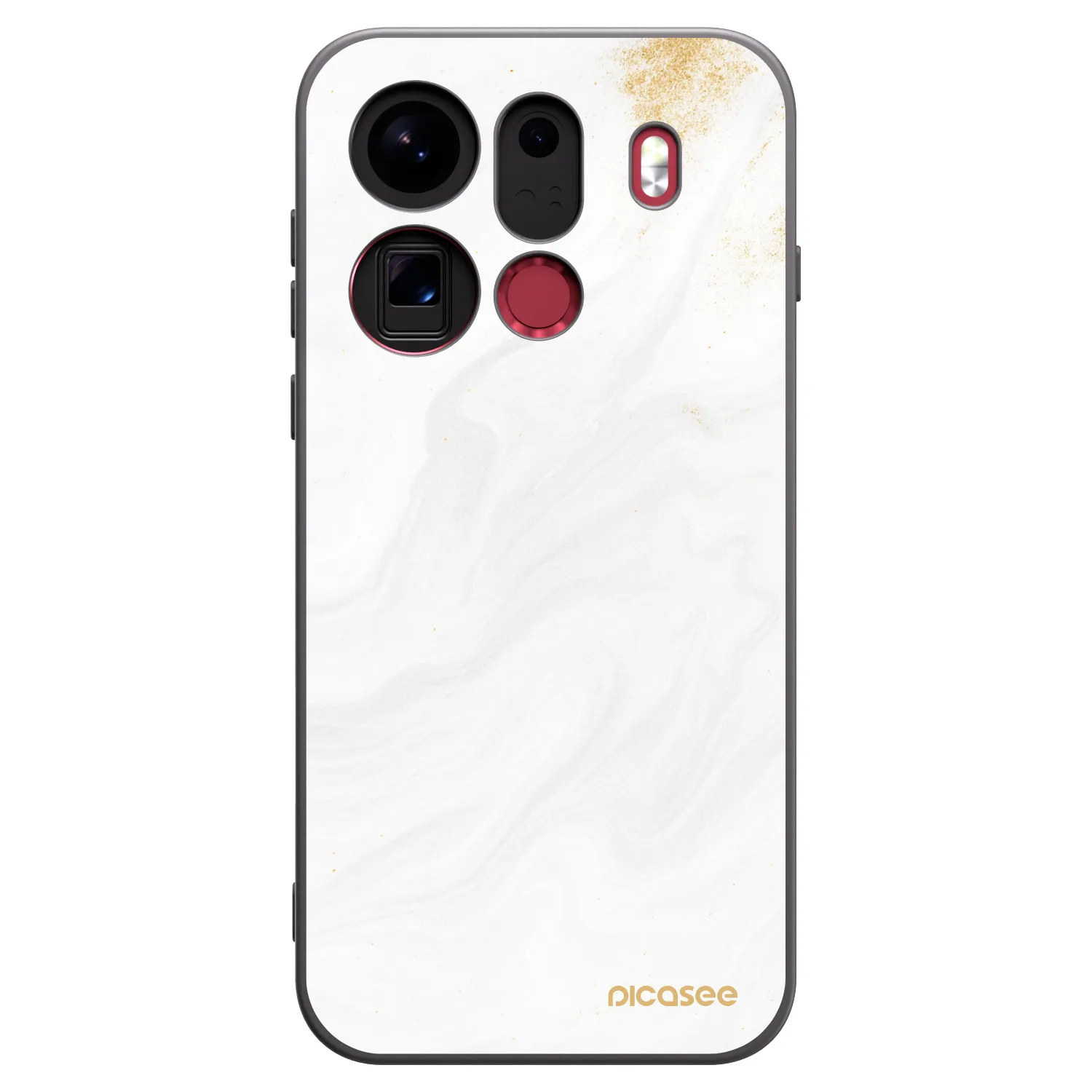 Picasee Μαύρη θήκη σιλικόνης για OPPO Find X9 Pro - White