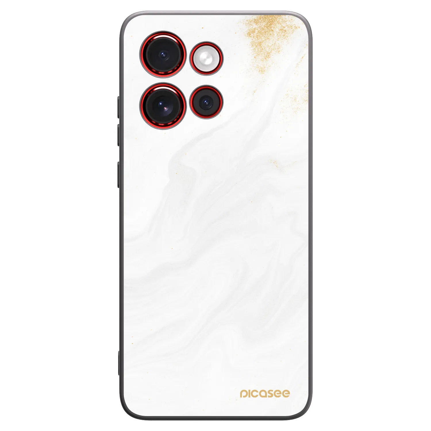 Picasee Μαύρη θήκη σιλικόνης για Motorola Edge 60 Neo 5G - White