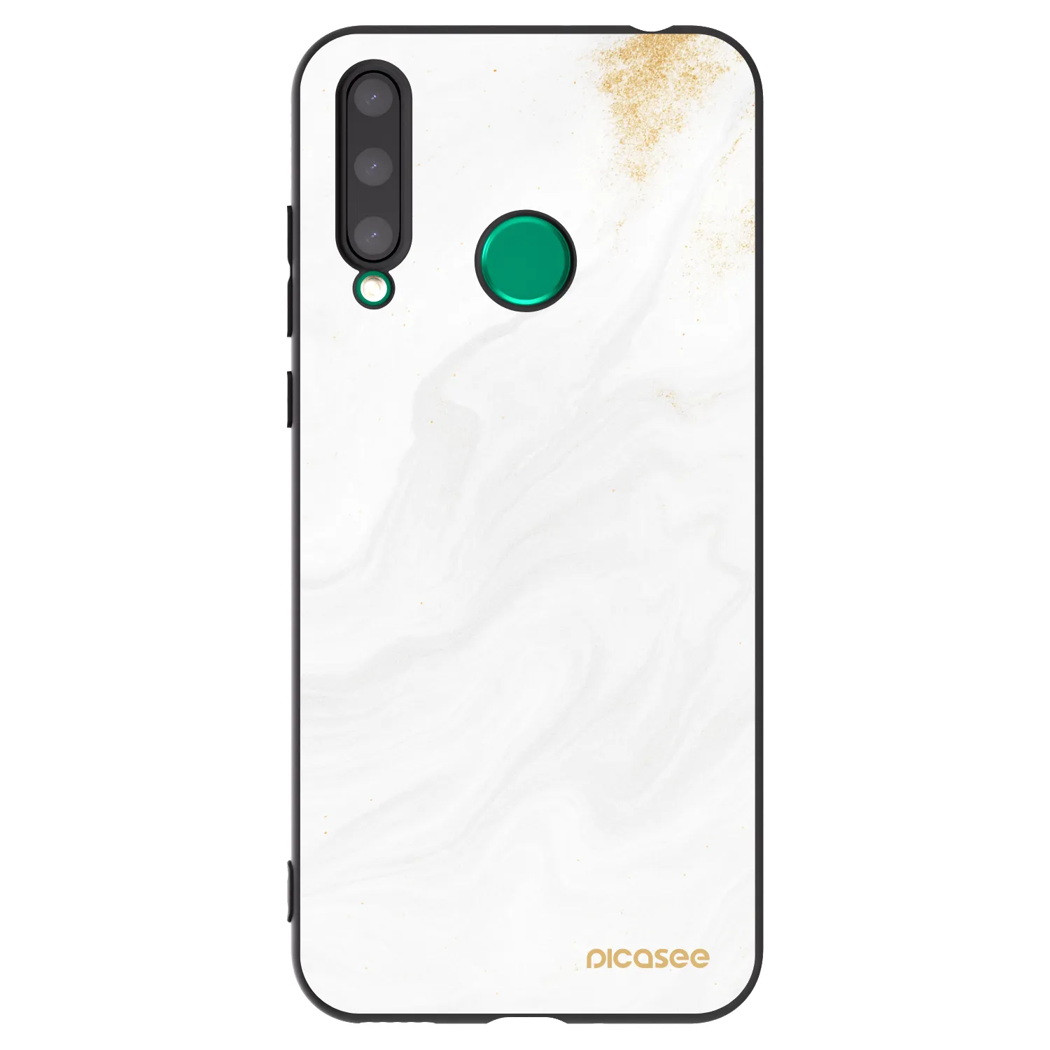 Picasee Μαύρη θήκη σιλικόνης για Honor 20 Lite - White
