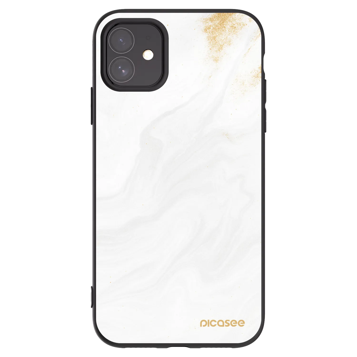 Picasee Μαύρη θήκη σιλικόνης για Apple iPhone 11 - White