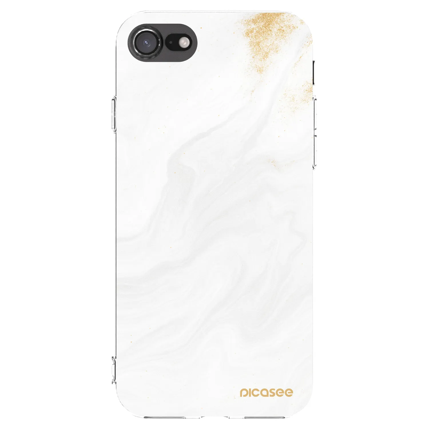 Picasee διαφανής θήκη σιλικόνης Apple iPhone 8 - White