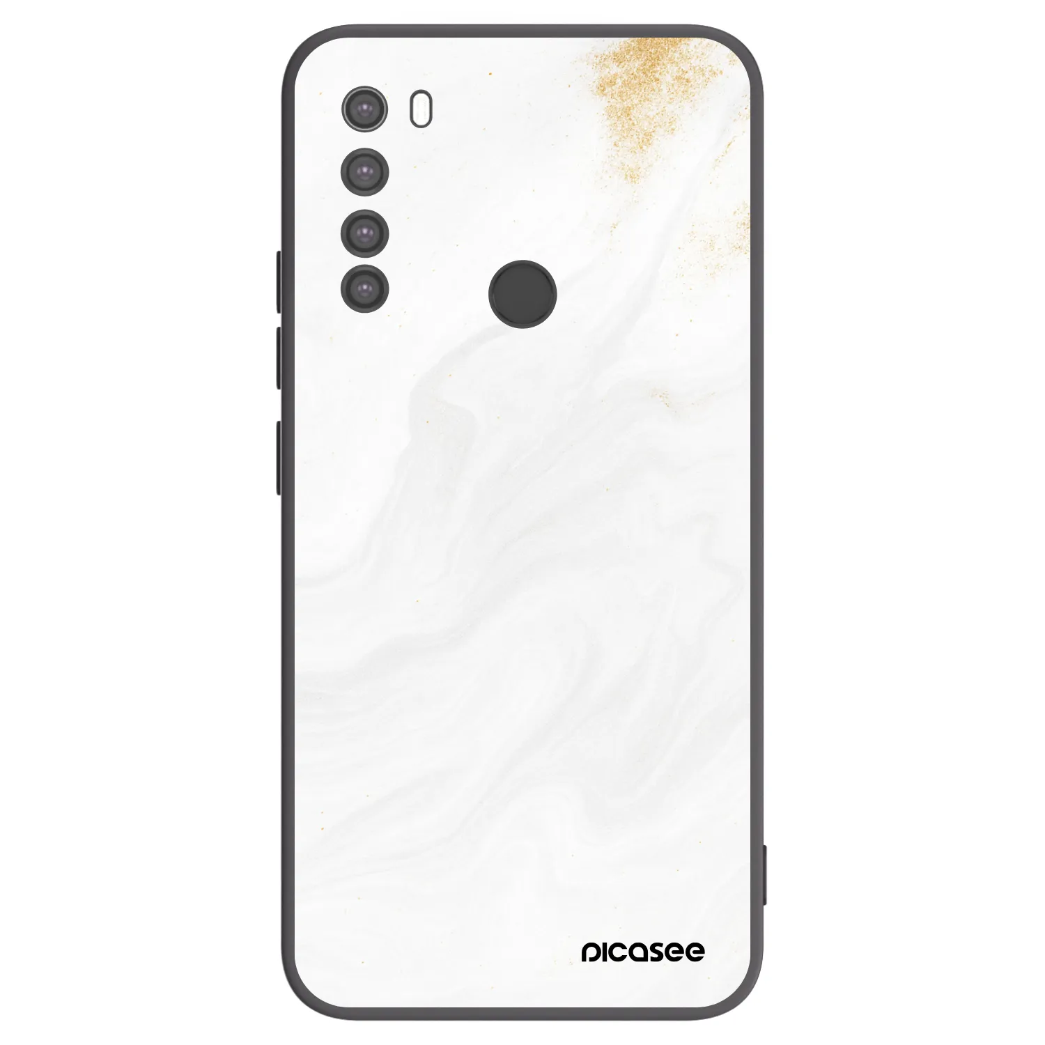Picasee Μαύρη θήκη σιλικόνης για Xiaomi Redmi Note 8 - White