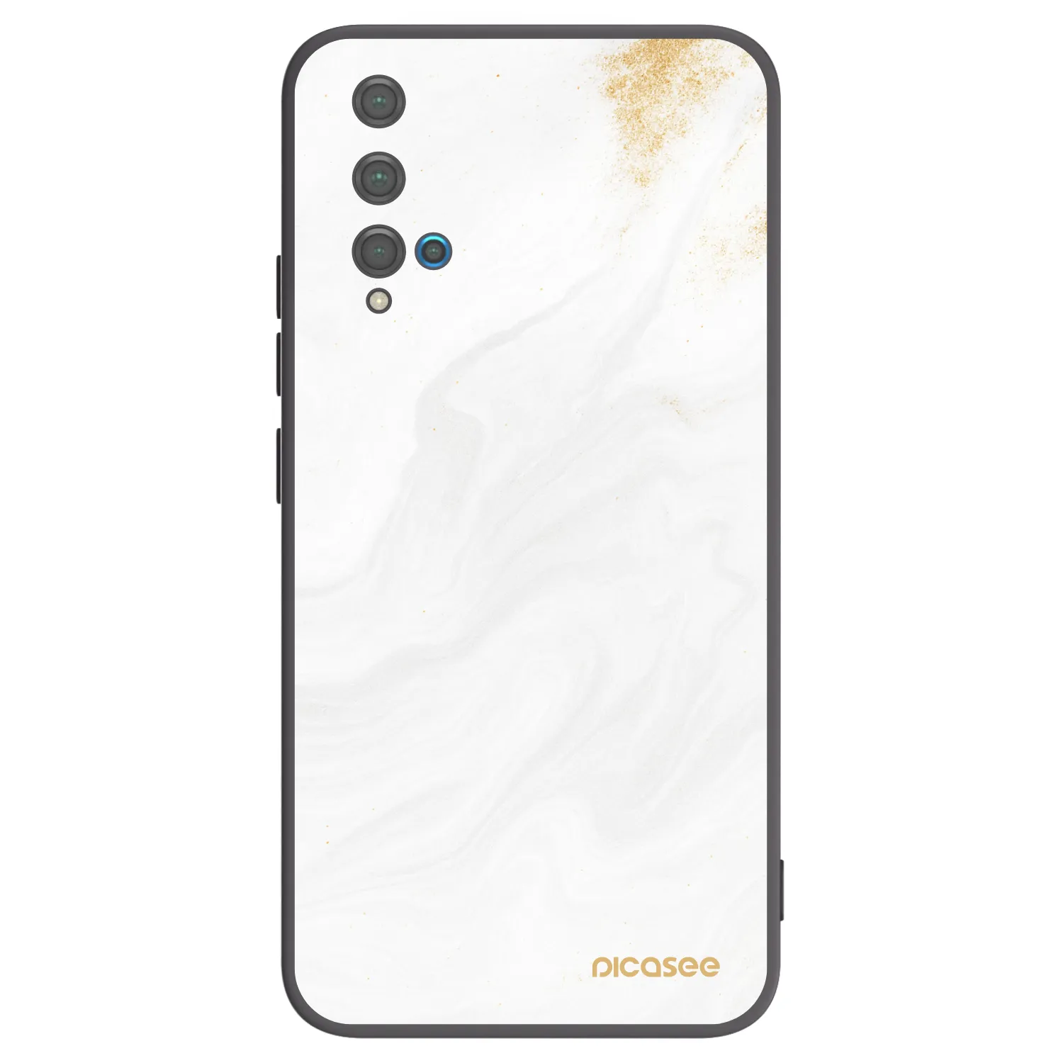 Picasee Μαύρη θήκη σιλικόνης για Huawei Nova 5T - White
