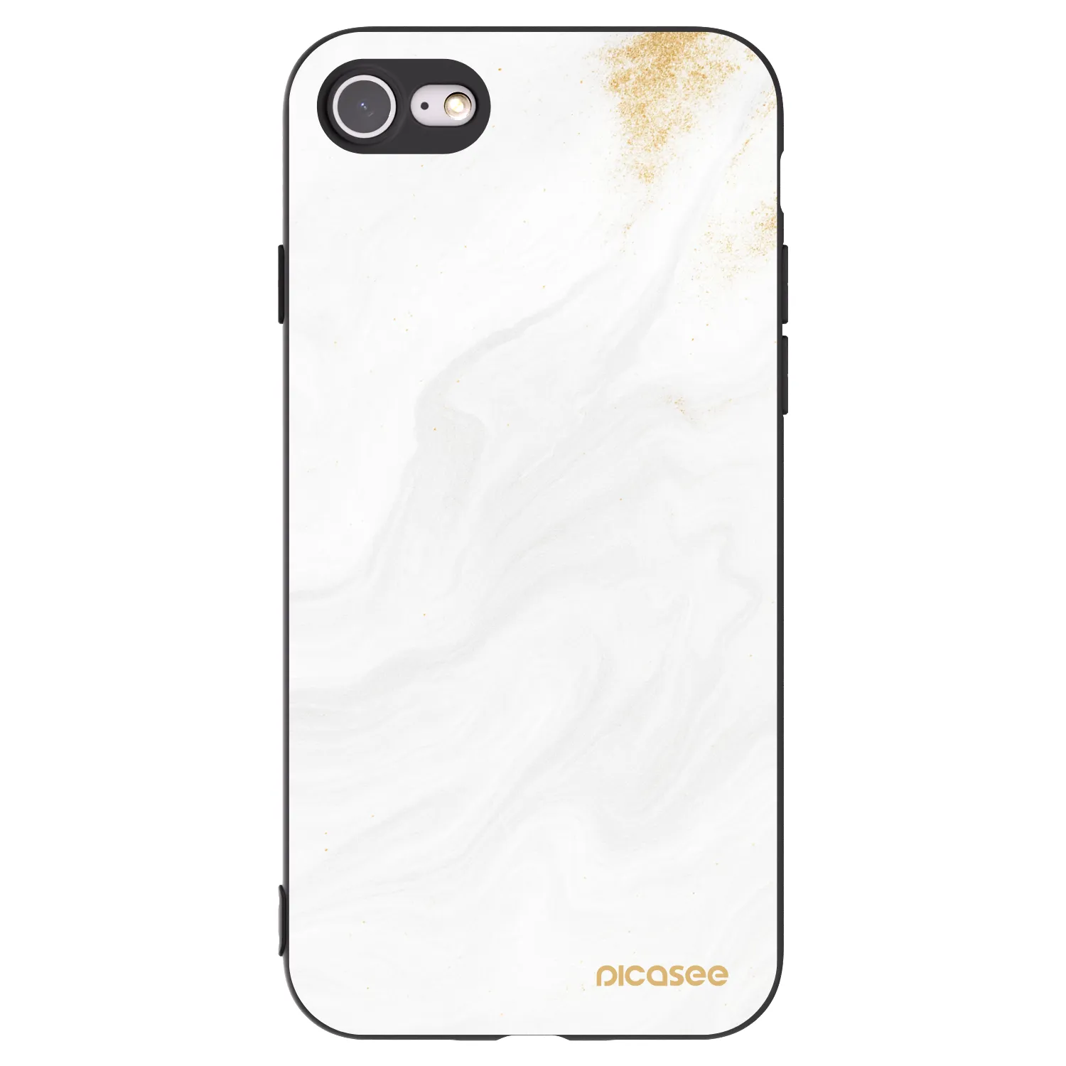 Picasee Μαύρη θήκη σιλικόνης για Apple iPhone SE 2020 - White