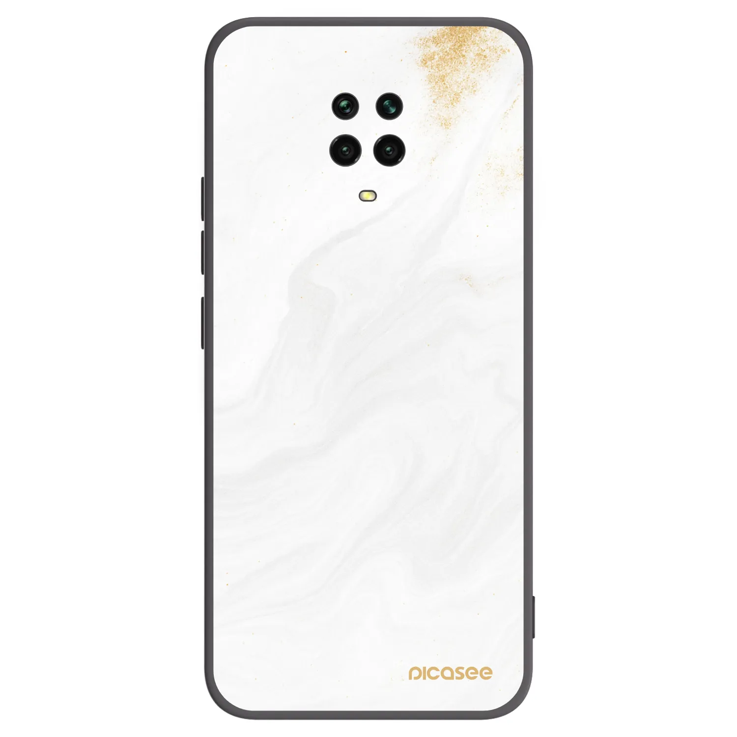 Picasee Μαύρη θήκη σιλικόνης για Xiaomi Redmi Note 9 Pro - White