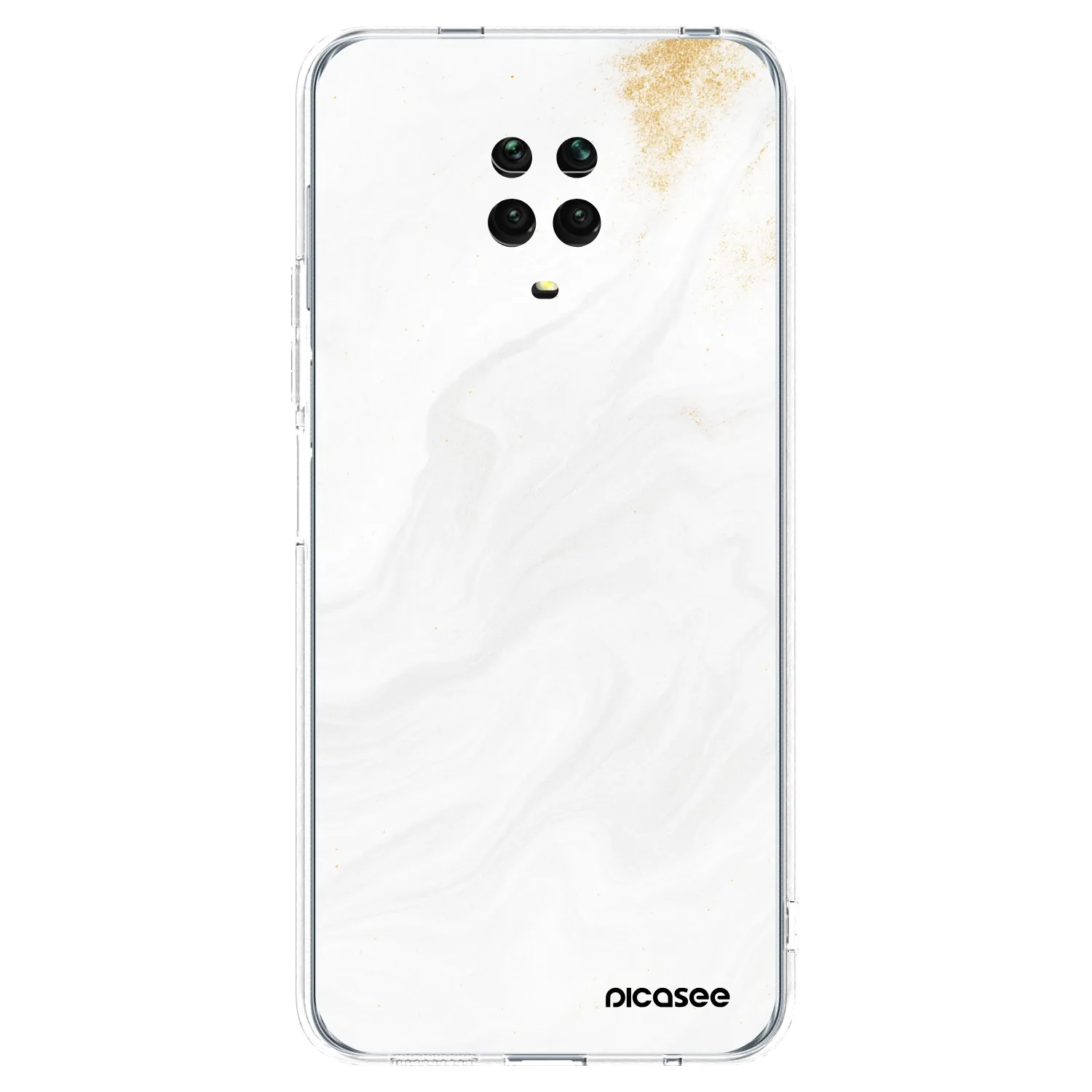Picasee διαφανής θήκη σιλικόνης Xiaomi Redmi Note 9S - White