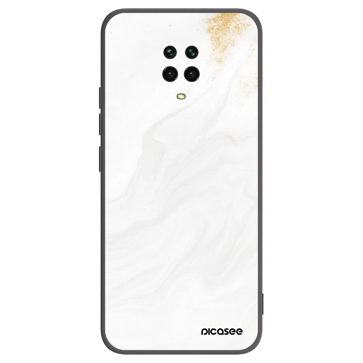 Picasee Μαύρη θήκη σιλικόνης για Xiaomi Redmi Note 9S - White