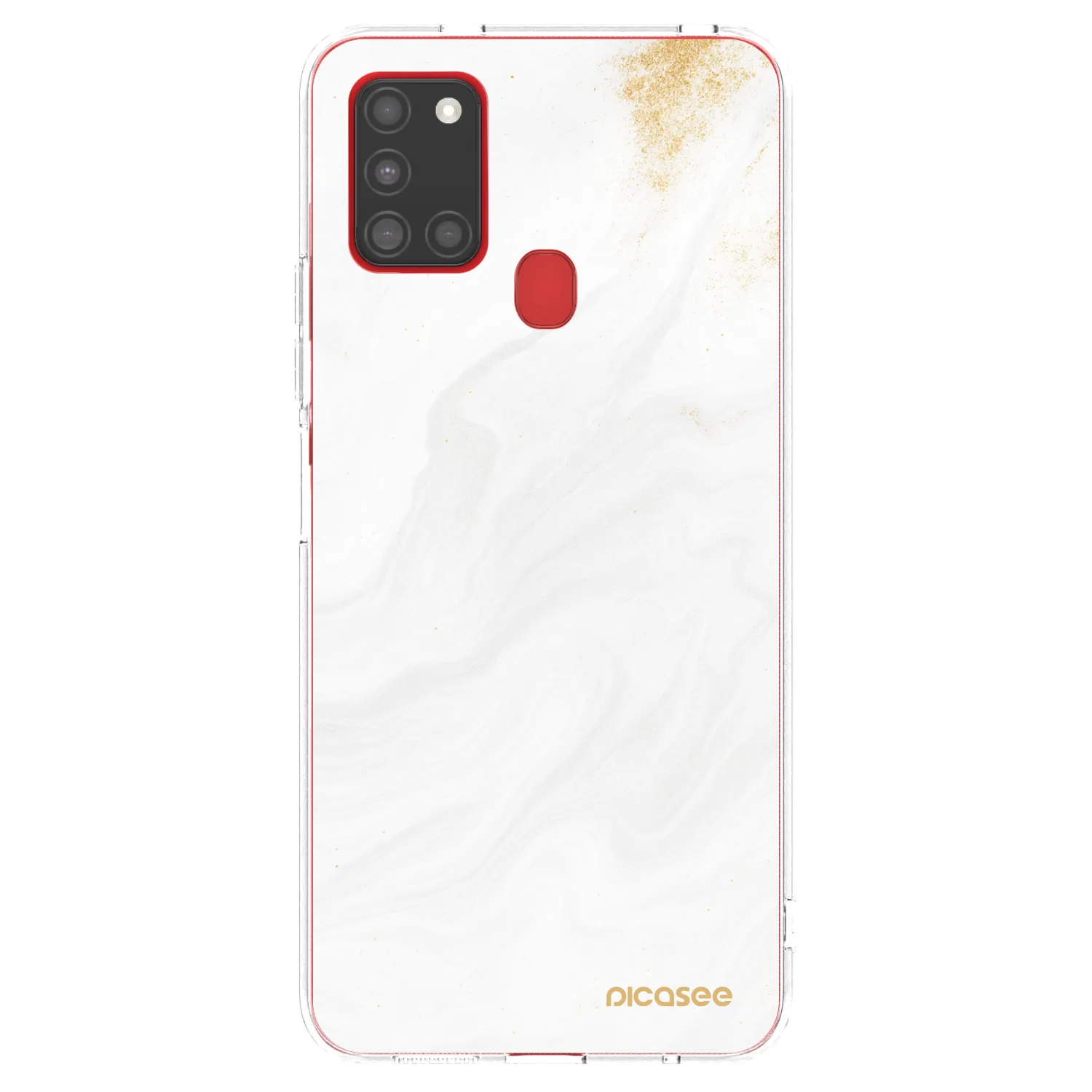 Picasee διαφανής θήκη σιλικόνης Samsung Galaxy A21s - White