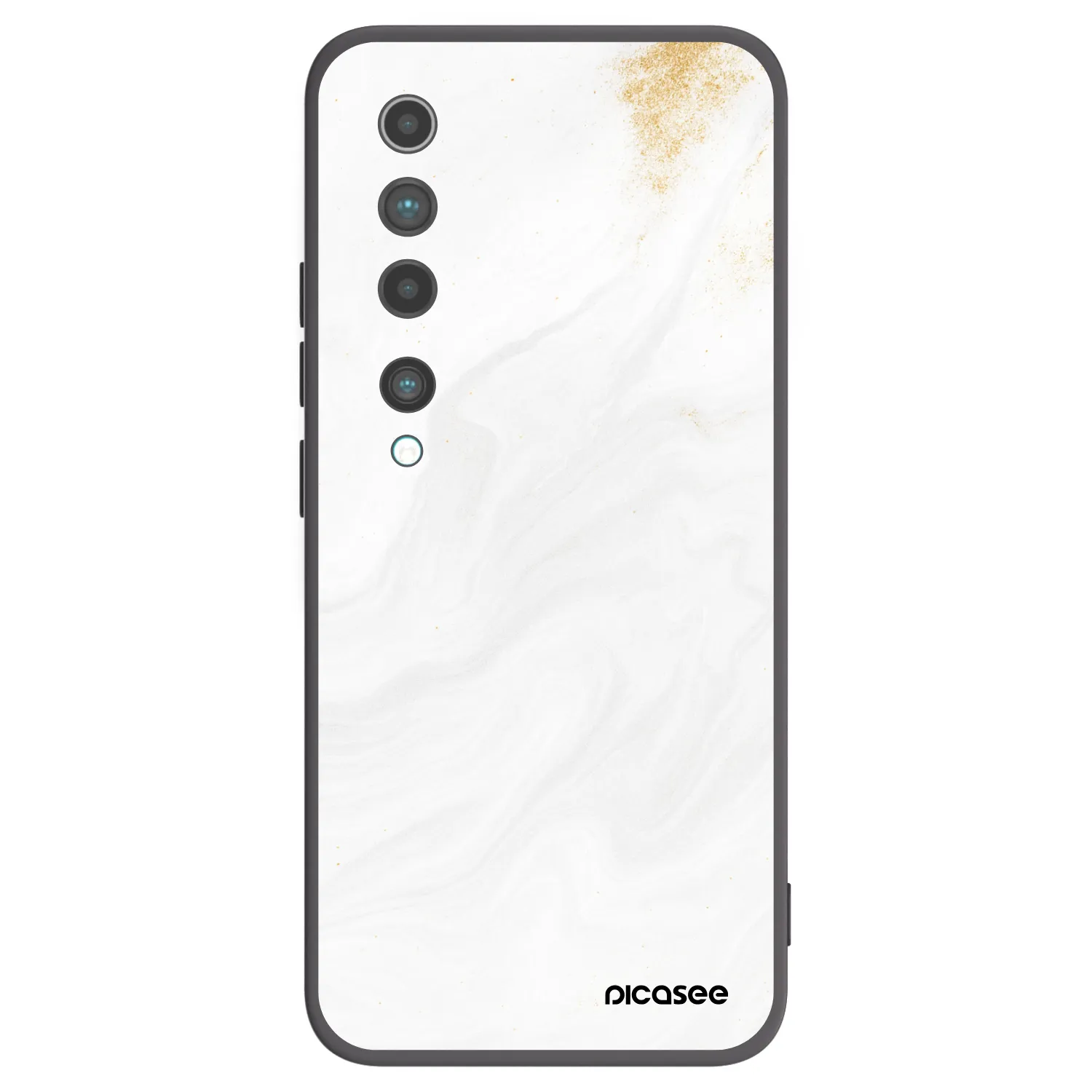 Picasee Μαύρη θήκη σιλικόνης για Xiaomi Mi 10 - White