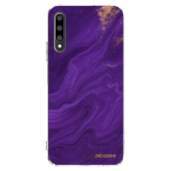 Picasee διαφανής θήκη σιλικόνης Honor 9X Pro - Purple