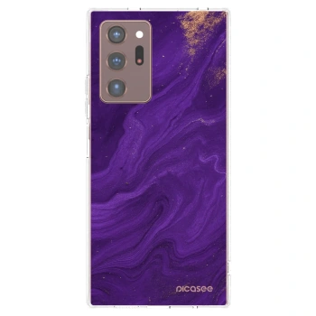 Picasee διαφανής θήκη σιλικόνης Samsung Galaxy Note 20 Ultra - Purple