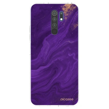 Picasee διαφανής θήκη σιλικόνης Xiaomi Redmi 9 - Purple