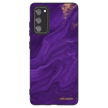 Picasee Μαύρη θήκη σιλικόνης για Samsung Galaxy S20 FE - Purple