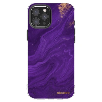 Picasee διαφανής θήκη σιλικόνης Apple iPhone 12 Pro Max - Purple