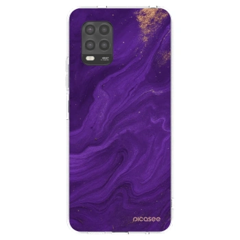 Picasee διαφανής θήκη σιλικόνης Xiaomi Mi 10 Lite - Purple