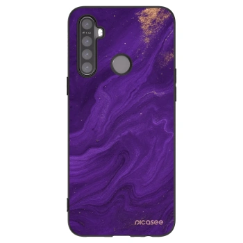 Picasee Μαύρη θήκη σιλικόνης για Realme 5 - Purple
