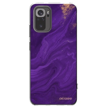 Picasee διαφανής θήκη σιλικόνης Xiaomi Redmi Note 10 - Purple