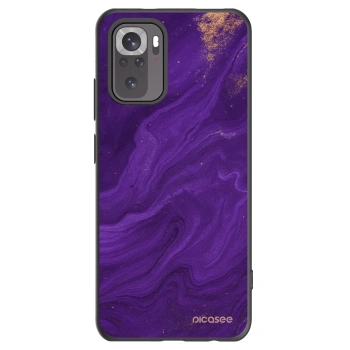 Picasee Μαύρη θήκη σιλικόνης για Xiaomi Redmi Note 10 - Purple