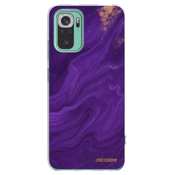 Picasee διαφανής θήκη σιλικόνης Xiaomi Redmi Note 10 Pro - Purple