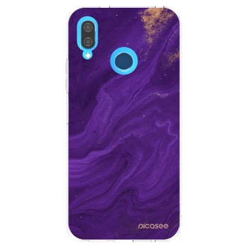 Picasee διαφανής θήκη σιλικόνης Huawei P20 Lite - Purple
