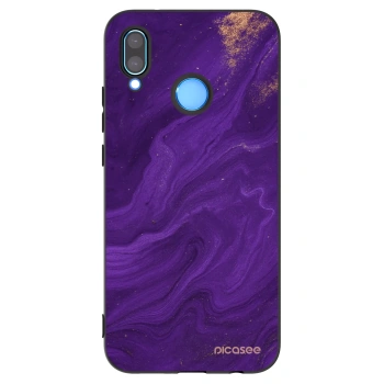 Picasee Μαύρη θήκη σιλικόνης για Huawei P20 Lite - Purple