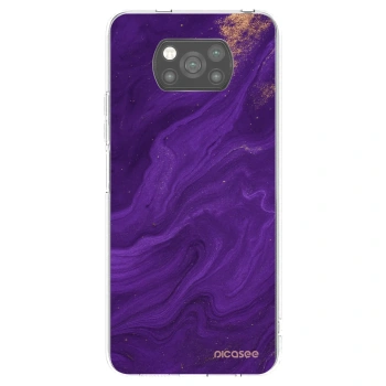 Picasee Μαύρη θήκη σιλικόνης για Xiaomi Poco X3 Pro - Purple