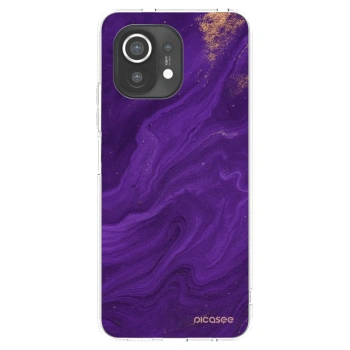 Picasee διαφανής θήκη σιλικόνης Xiaomi Mi 11 - Purple
