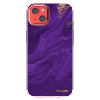 Picasee διαφανής θήκη σιλικόνης Apple iPhone 13 - Purple