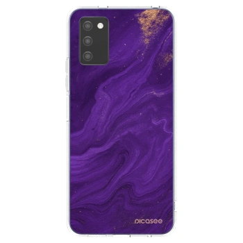 Picasee διαφανής θήκη σιλικόνης Samsung Galaxy A02s A025G - Purple