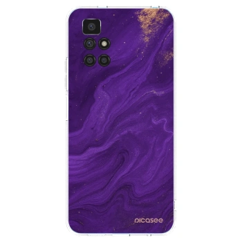 Picasee διαφανής θήκη σιλικόνης Xiaomi Redmi 10 - Purple