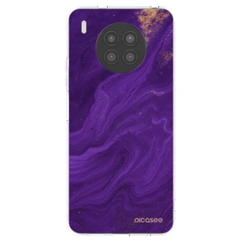 Picasee διαφανής θήκη σιλικόνης Huawei Nova 8i - Purple