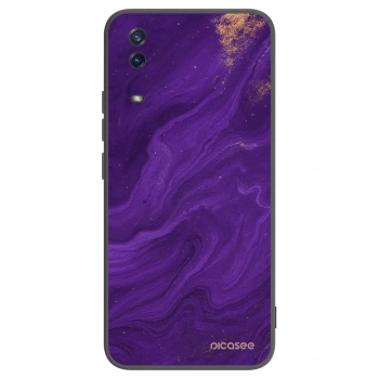 Picasee Μαύρη θήκη σιλικόνης για Vivo Y11s - Purple