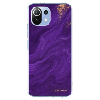 Picasee διαφανής θήκη σιλικόνης Xiaomi 11 Lite 5G NE - Purple