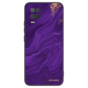 Picasee Μαύρη θήκη σιλικόνης για Realme 8 5G - Purple