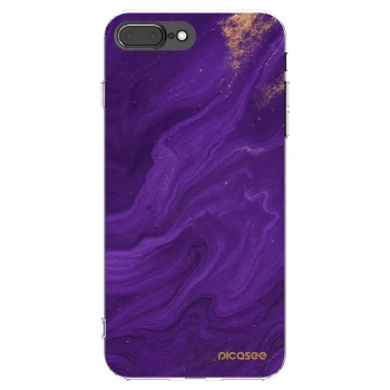 Picasee διαφανής θήκη σιλικόνης Apple iPhone 7 Plus - Purple