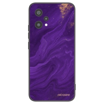 Picasee Μαύρη θήκη σιλικόνης για Realme 9 Pro 5G - Purple