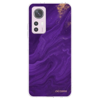 Picasee διαφανής θήκη σιλικόνης Xiaomi 12 - Purple