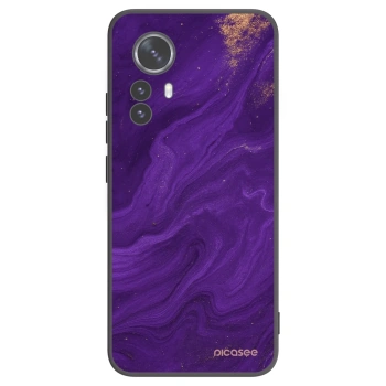 Picasee Μαύρη θήκη σιλικόνης για Xiaomi 12 Pro - Purple