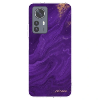Picasee διαφανής θήκη σιλικόνης Xiaomi 12 Pro - Purple
