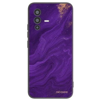 Picasee Μαύρη θήκη σιλικόνης για Vivo V23 5G - Purple