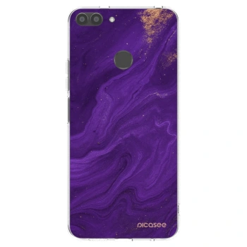 Picasee διαφανής θήκη σιλικόνης Huawei P Smart - Purple