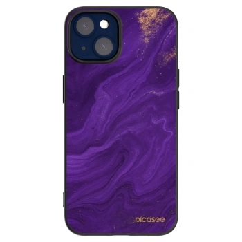 Picasee Μαύρη θήκη σιλικόνης για Apple iPhone 14 - Purple