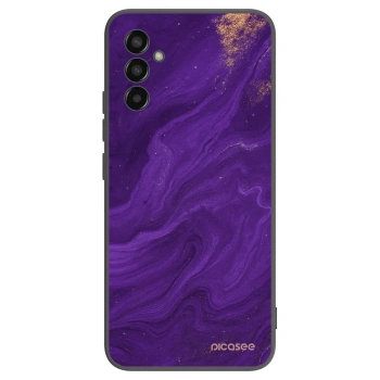 Picasee Μαύρη θήκη σιλικόνης για Samsung Galaxy M13 M135F - Purple