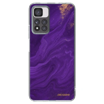 Picasee διαφανής θήκη σιλικόνης Xiaomi Redmi Note 11 Pro+ 5G - Purple