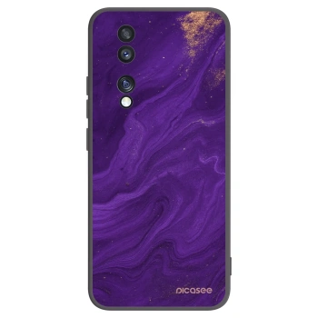 Picasee Μαύρη θήκη σιλικόνης για Honor 70 - Purple