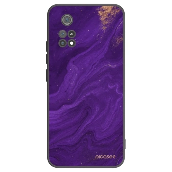 Picasee Μαύρη θήκη σιλικόνης για Xiaomi Poco M4 Pro - Purple