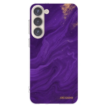 Picasee διαφανής θήκη σιλικόνης Samsung Galaxy S23+ 5G - Purple