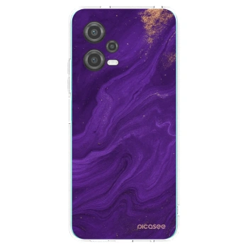 Picasee διαφανής θήκη σιλικόνης Xiaomi Poco X5 - Purple