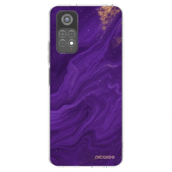 Picasee διαφανής θήκη σιλικόνης Xiaomi Redmi Note 11S 5G - Purple